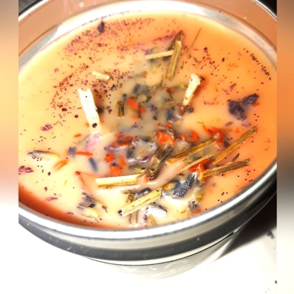 HAND Crafted Pumpkin Lavender all natural candle